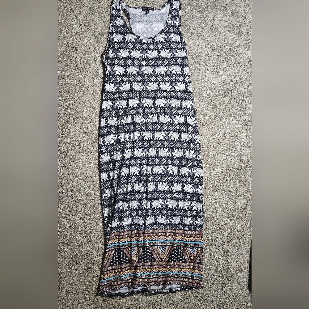 Derek Heart Black and White Geometric Pencil Skirt